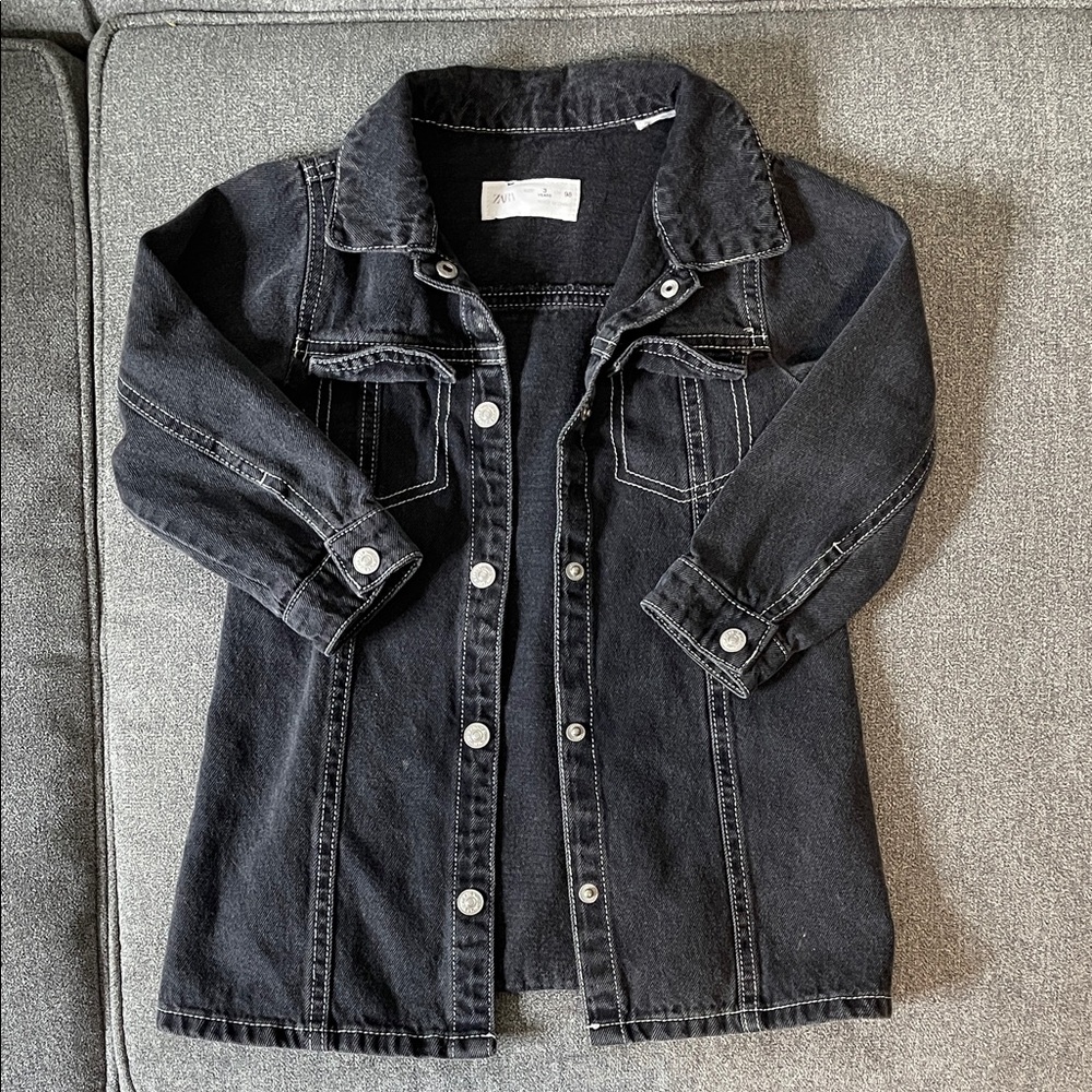 Zara Kids Charcoal Jean Jacket